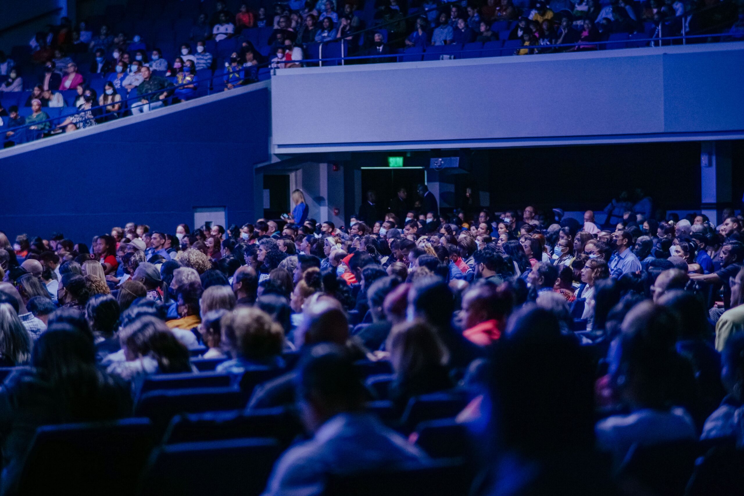 Audience seated in an auditorium